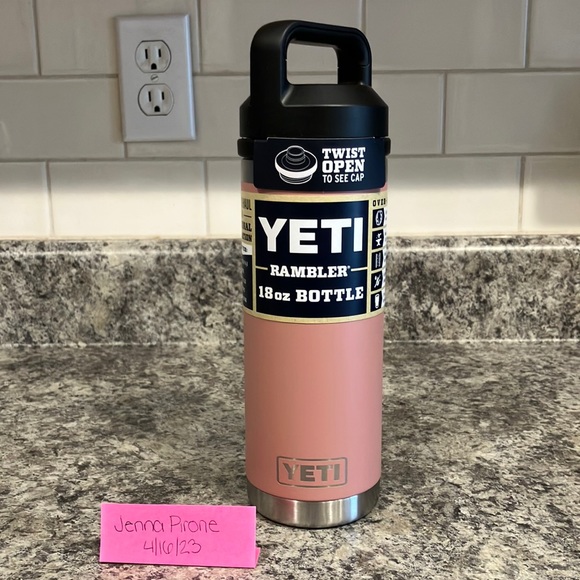 Yeti Other - NWT Yeti rambler 18oz water bottle w/ chug cap lid *read* 💗 sandstone pink 💗